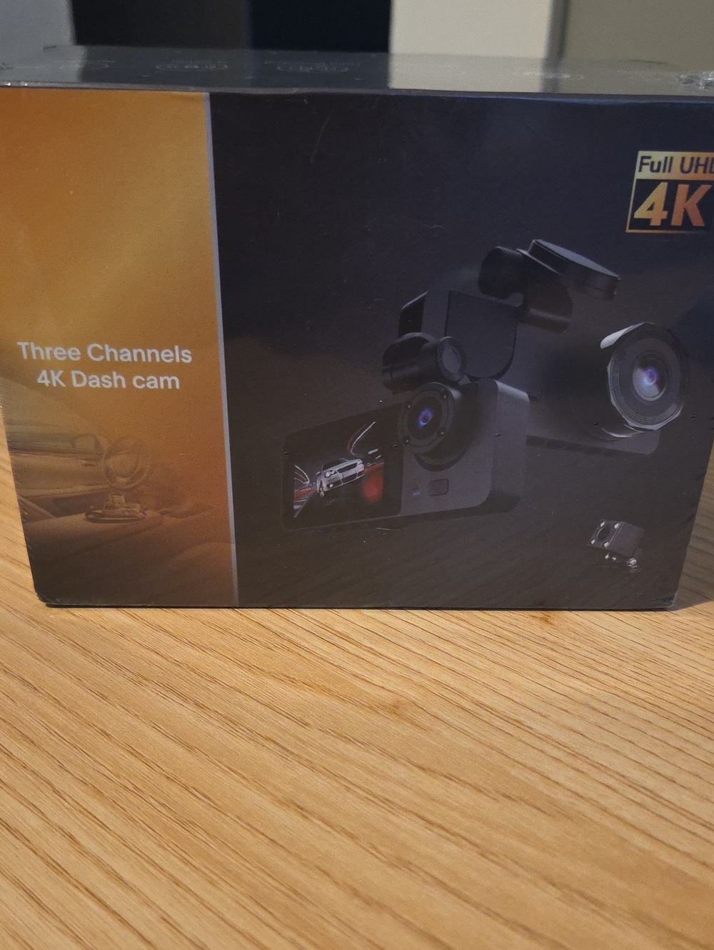 3-Channel 4K Dash Cam - Black